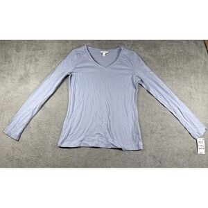 NWT Charter Club Intimates Plus Size Mix-it Pajamas Top Blue Size XS